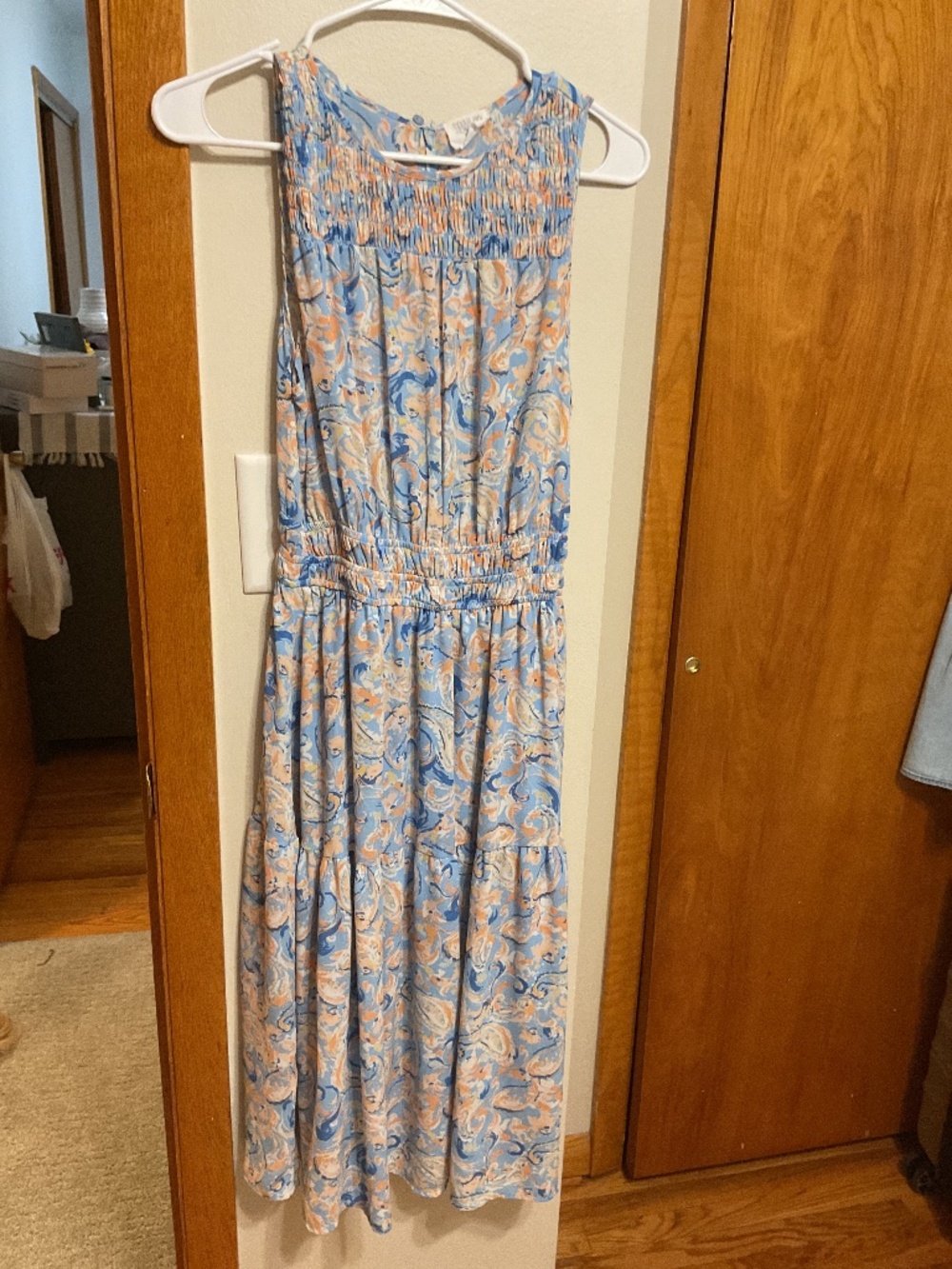 Light blue floral dress size Medium